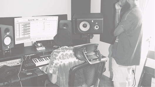 Teivah studio recording session